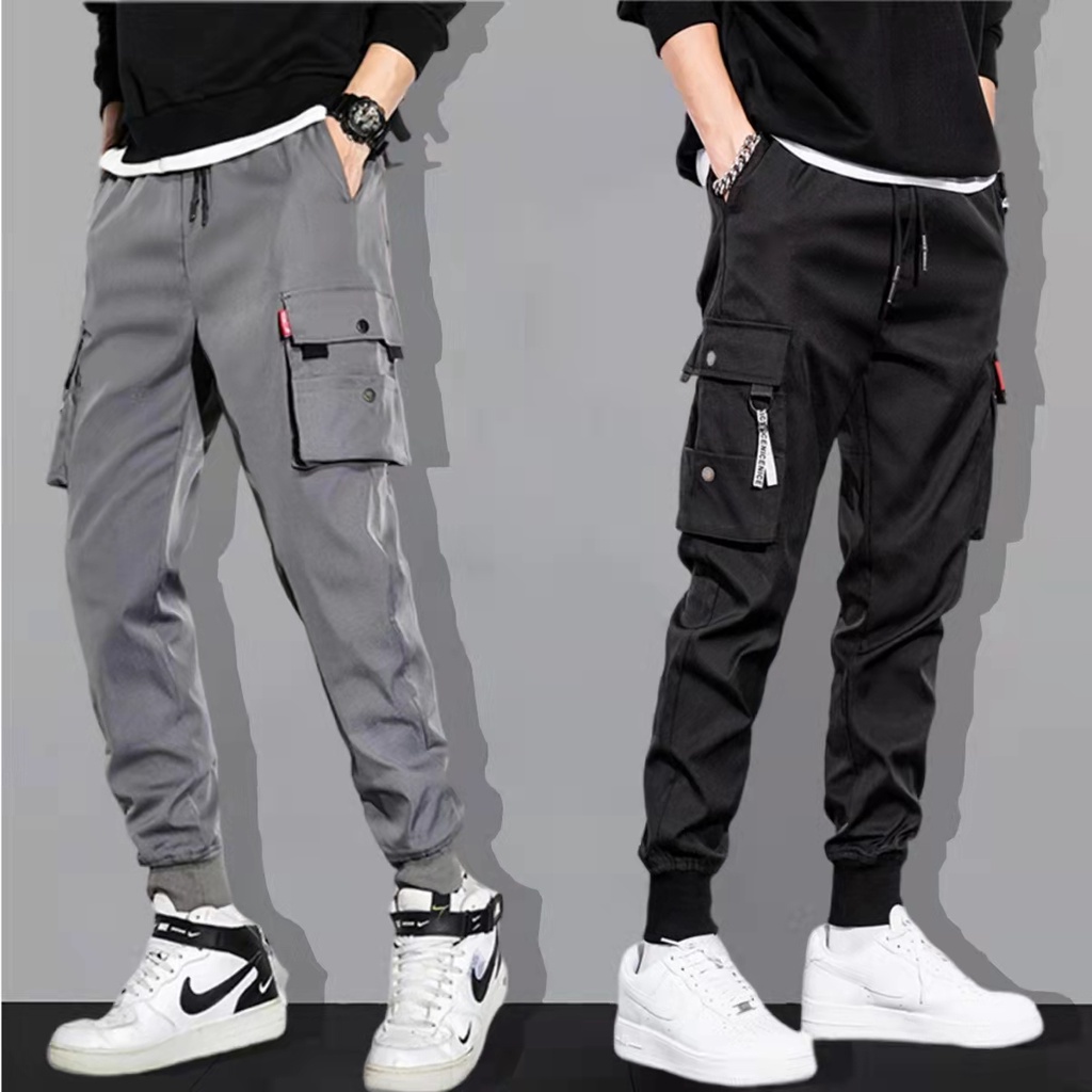 SHALOM Jogger Pants For Men Korean Men Pants Cargo Trending Tiktok