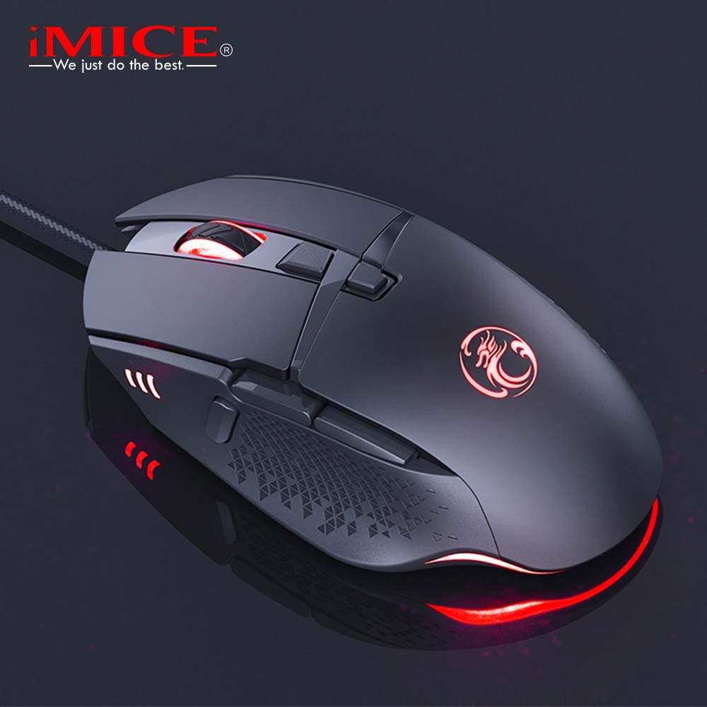 iMice T91 Fire Button Design USB Wired Gaming Mouse Computer Gamer 7200 DPI Optical Mice for