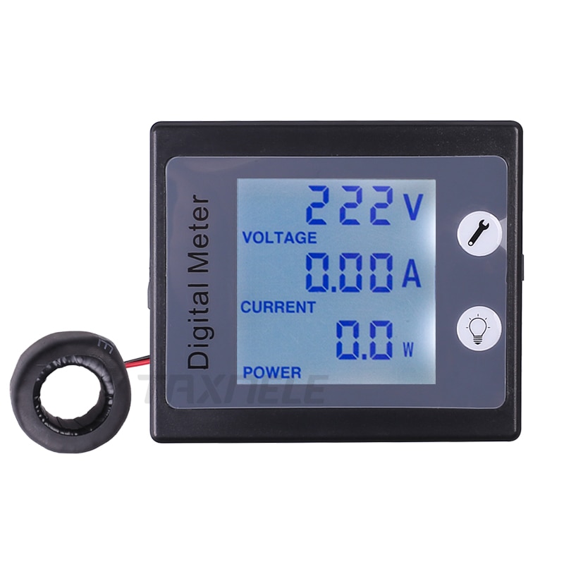 AC Single Phase Digital Electric Saver Power Meter Wattmeter 80260VAC