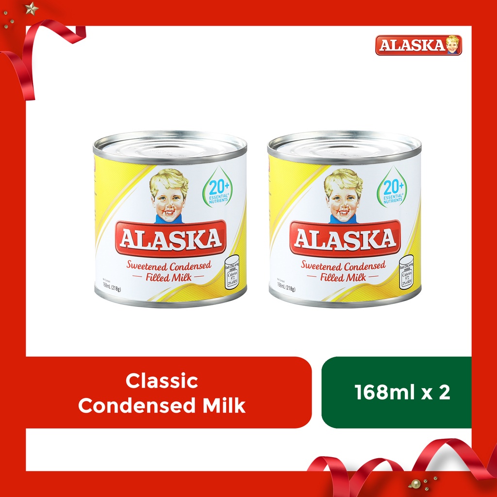 Alaska Sweetened Condensed Filled Milk 168ml Set of 2 Shopee