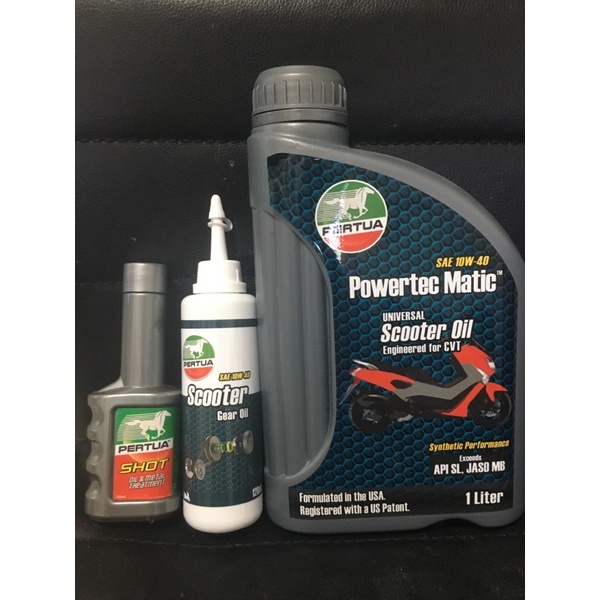 Pertua Powertec Matic 1L Scooter Oil (New Packaging) Shopee Philippines