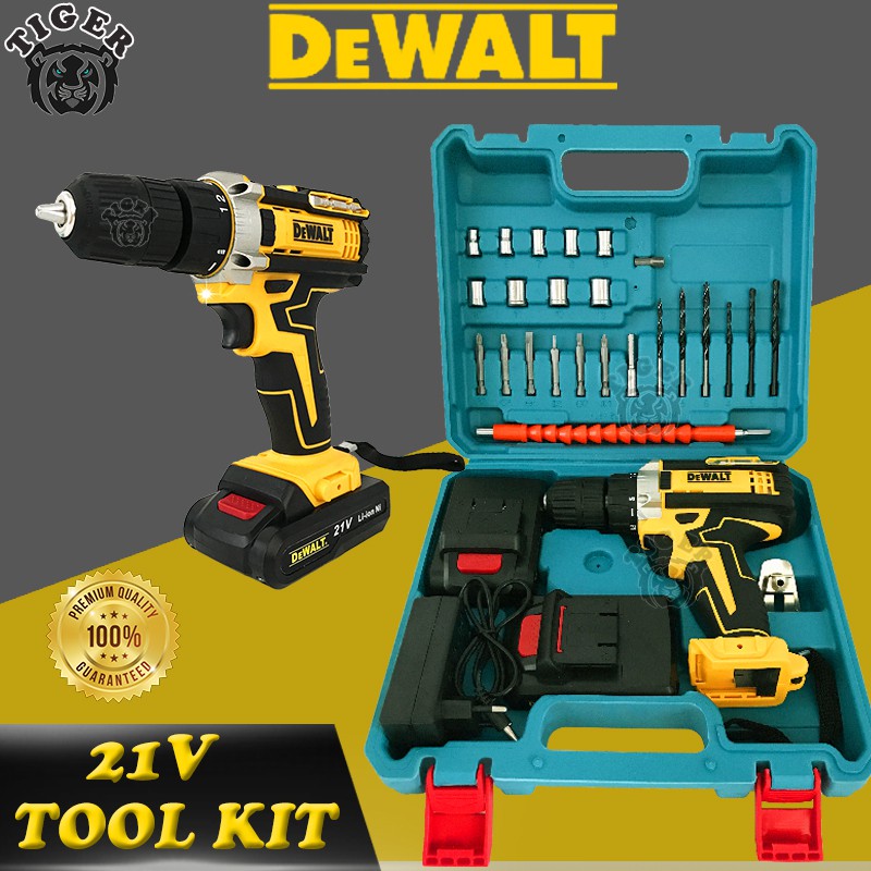 DeWALT Cordless Drill 21V Brushless Battery With 2 Lithium Batteries Shopee Philippines