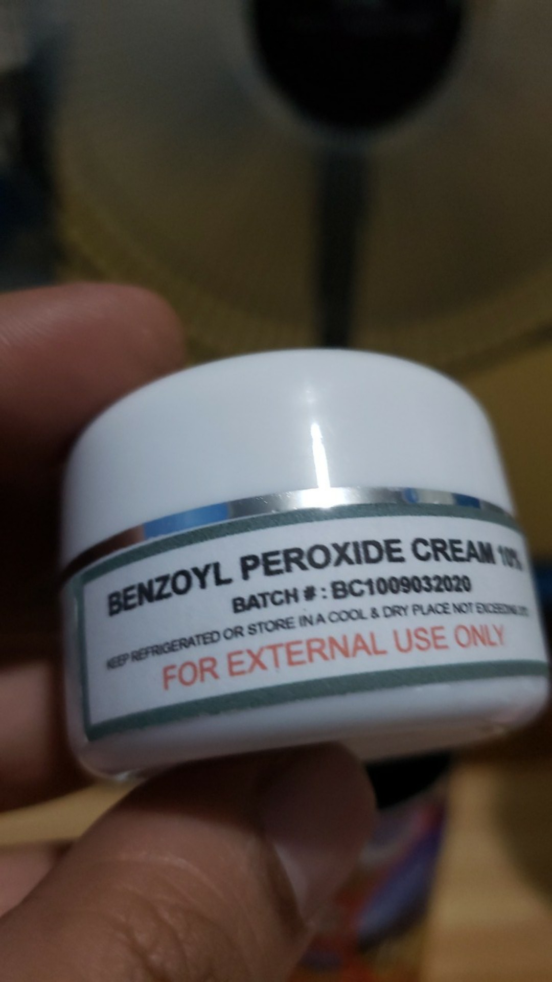 Benzoyl Peroxide Cream BPO cream 10g For Acne (Derming) Shopee