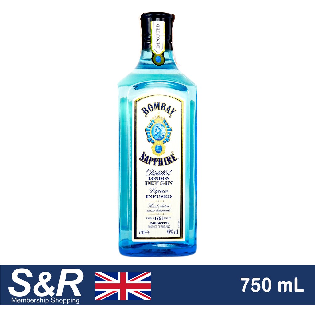 Bombay Sapphire Distilled London Dry Gin 750mL Shopee Philippines