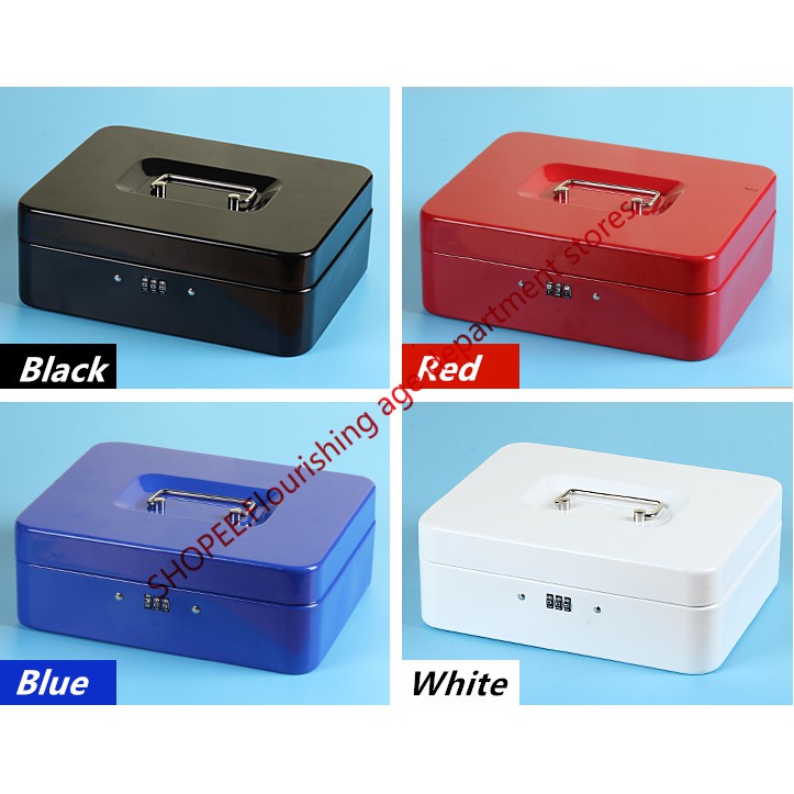 Cash box/password lock/portable/secret safety deposit box Shopee