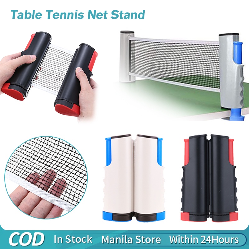 Portable Table Tennis Net Rack Adjustable Retractable Ping Pong Net for