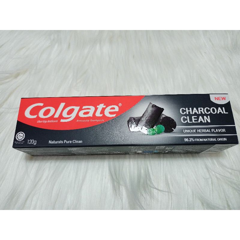 COLGATE CHARCOAL TOOTHPASTE CLEAN UNIQUE HERBAL FLAVOR 120g Shopee