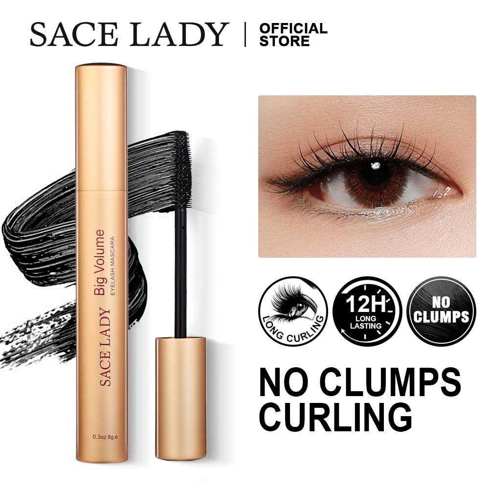 SACE LADY Waterproof Mascara Volumizing Lengthening Eyelash Makeup Cosmetics Shopee Philippines
