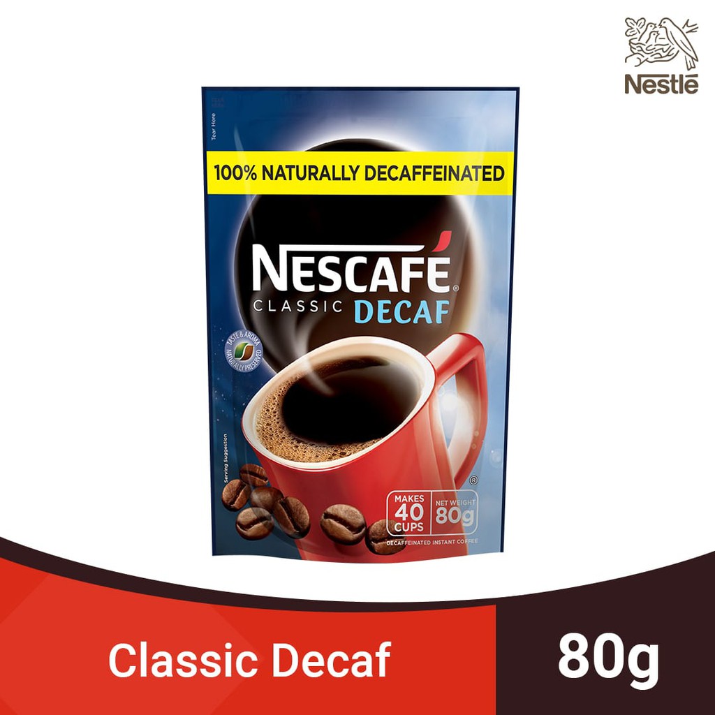 Nescafe Classic Decaf Instant Coffee 80g Shopee Philippines