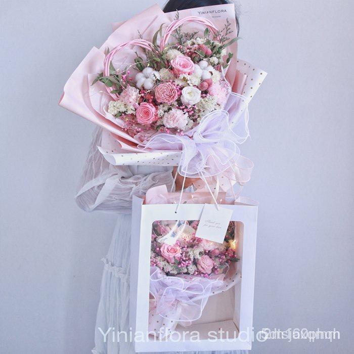 Healing Series Preserved Fresh Flower Rose Carnation Graduation Photo