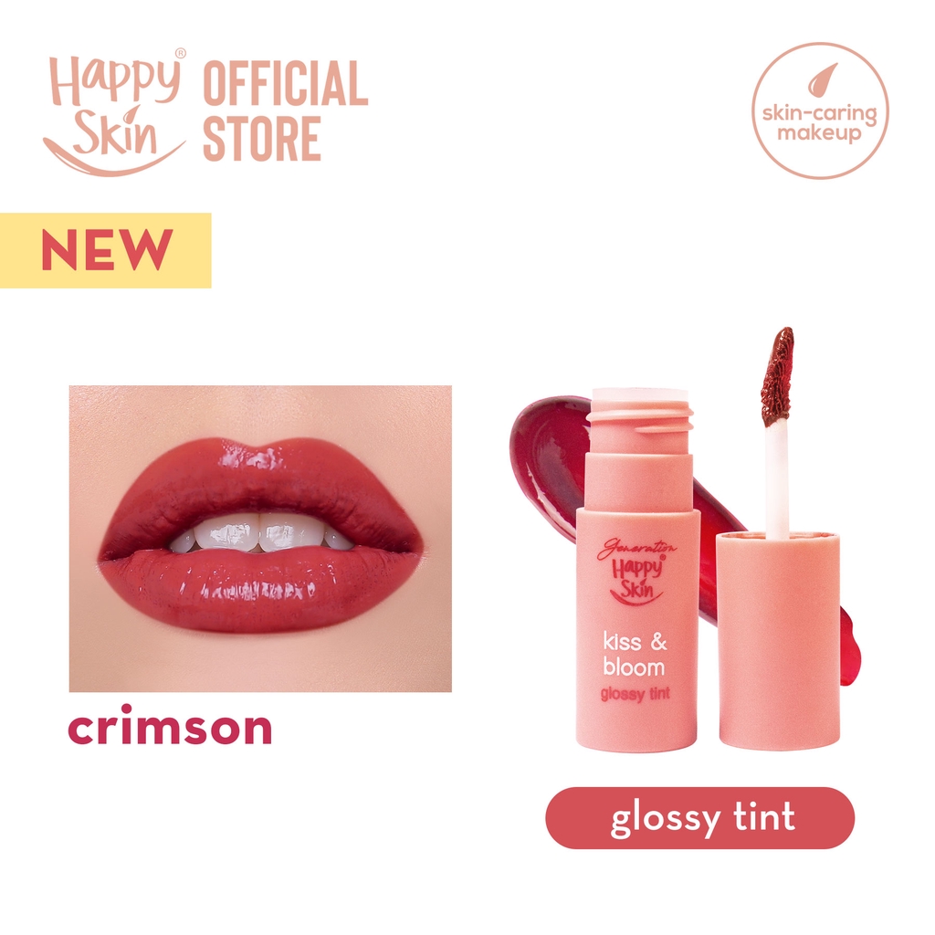 Happy Skin Kiss & Bloom Glossy Tint in Crimson Shopee Philippines