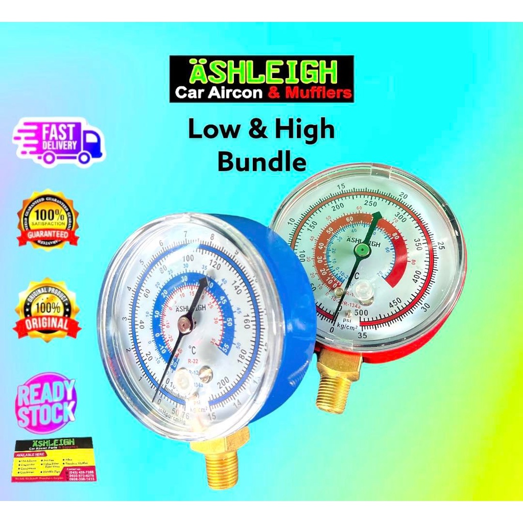 Aircon Pressure gauge manifold Car aircon high and low supplies