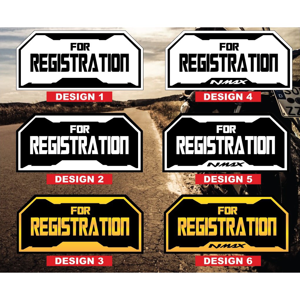 For Registration Acrylic Motorcycle Temporary Plate Shopee Philippines