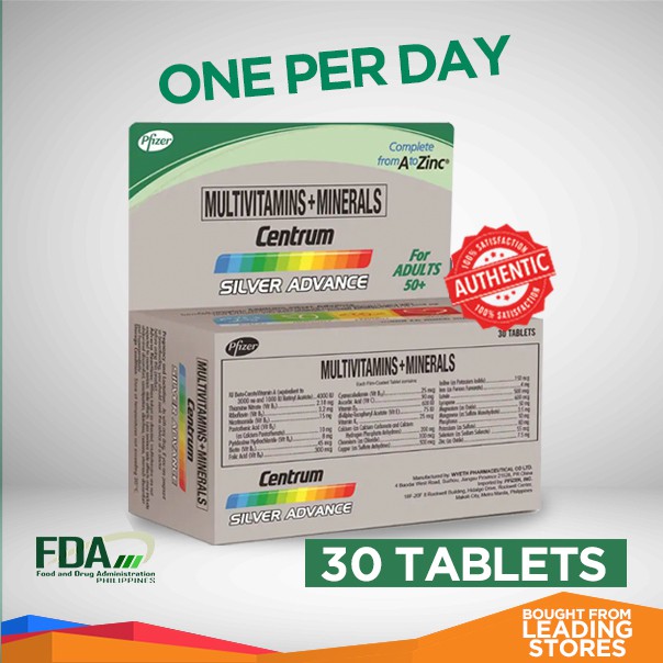 Centrum Silver Advance Multivitamins 30 Tablets Shopee Philippines