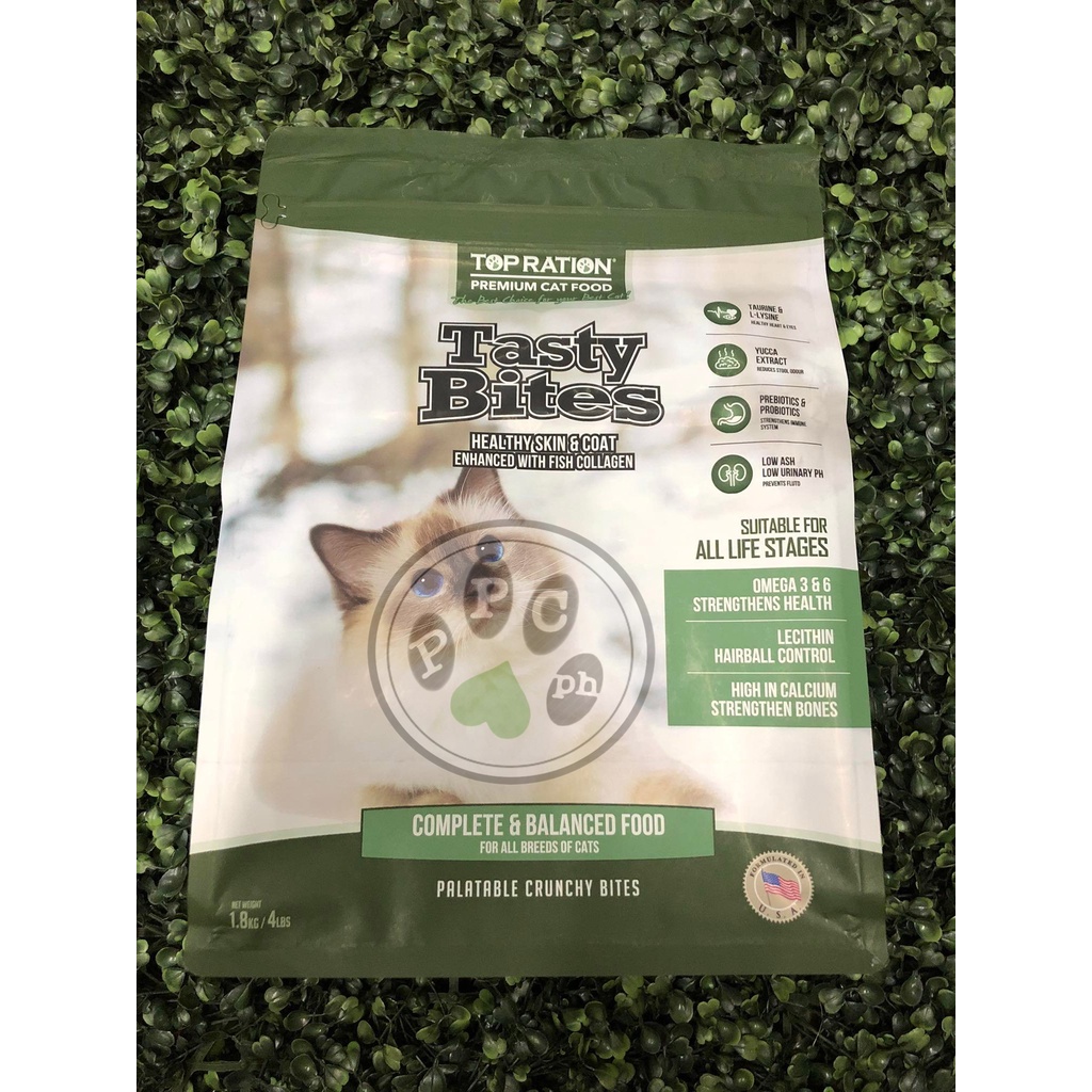 Top Ration Tasty Bites Healthy Skin and Coat Cat Food 1.8kgs Original
