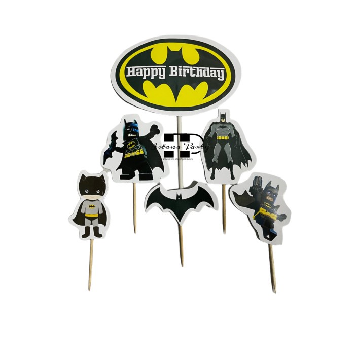 Happy birthday cake topper / batman cake topper / cake Decoration