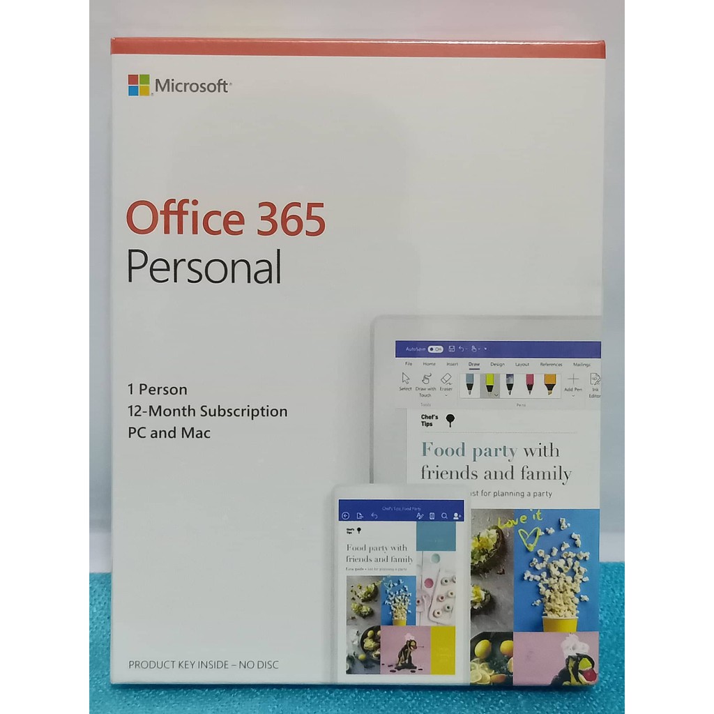 Microsoft Office 365 Personal 1 Year Subscription for 1 Device