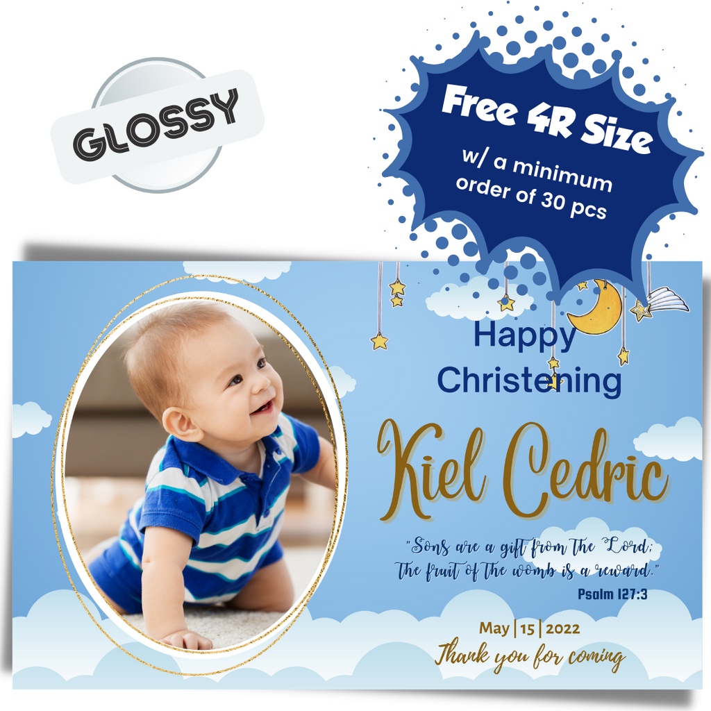 Blocks Baby Boy Ref Souvenir Christening Baptism Dedication