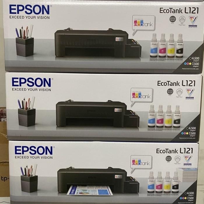 New Epson L121 ecotank 3in1 inkjet printer with free inks (upgraded