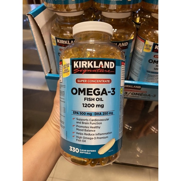 Kirkland Signature Super Concentrate Omega3 Fish Oil 1200mg Shopee