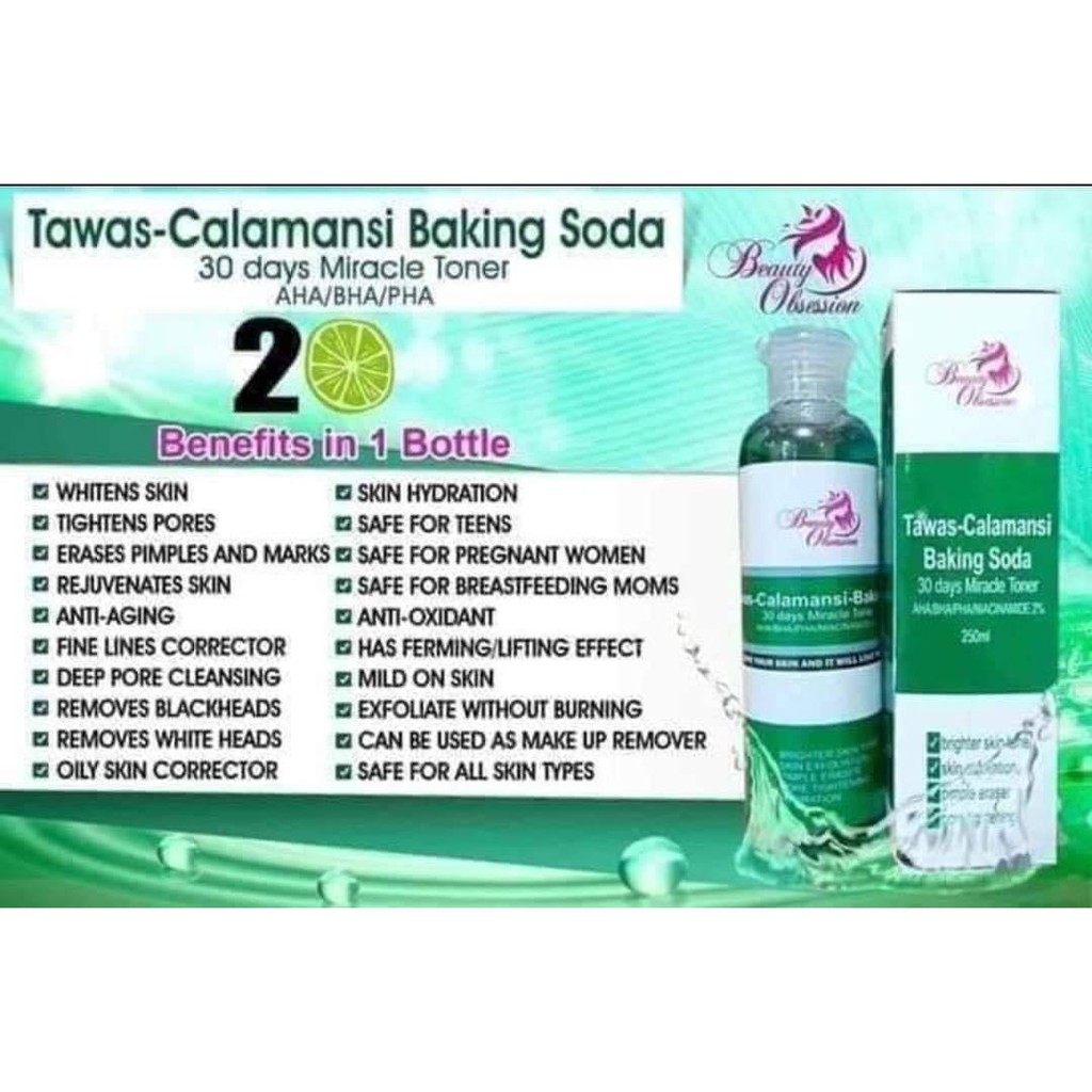 Tawas Calamansi Baking Soda Miracle Toner Shopee Philippines