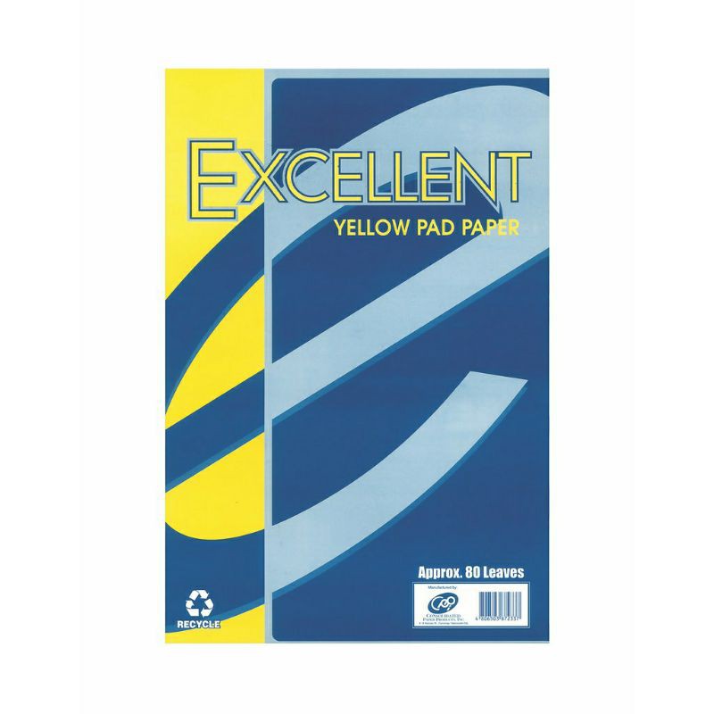 EXCELLENT YELLOW PAD PAPER 80 LEAVES Shopee Philippines