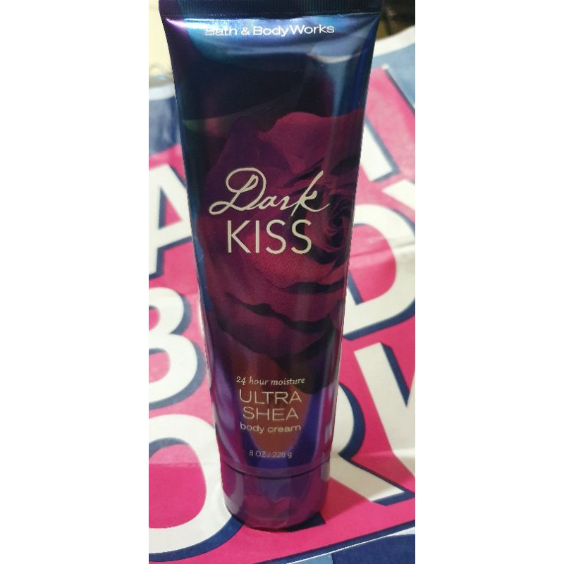 Dark kiss bath and body works, body cream 226 grams/8 Oz Shopee