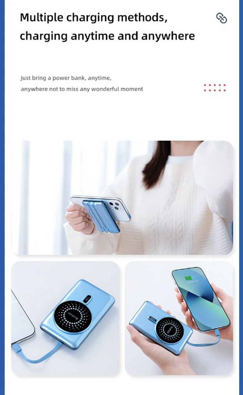 Yoobao Lc4 10000mAh Multifunctional Wireless Charging Power Bank with