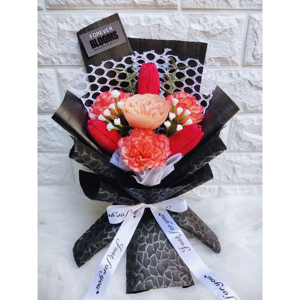 FOREVER BLOOMS ZANDRA Paper Flower Bouquet Shopee Philippines