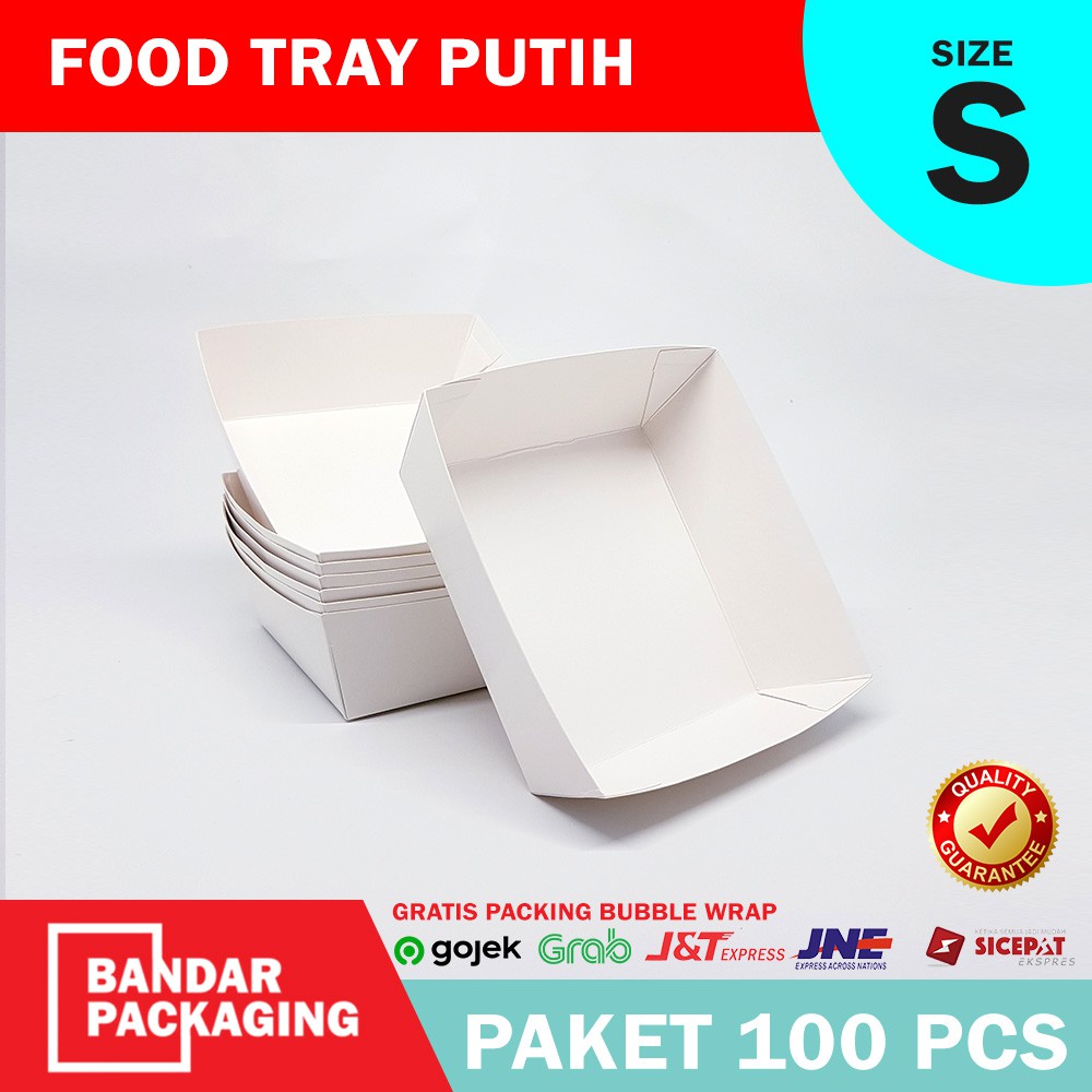 Food Tray Paper Tray Paper Size S 100 Pcs Shopee Philippines
