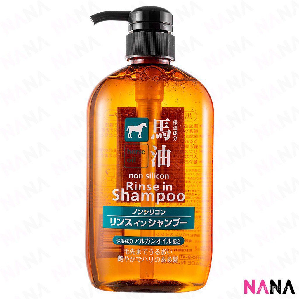100 authentic Kumano Horse Oil Non Silicon Rinse In Shampoo 600ml