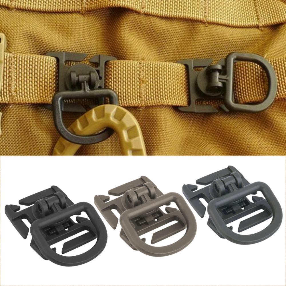 5pcs clip molle camp outdoor attach webbing clamp tactical backpack