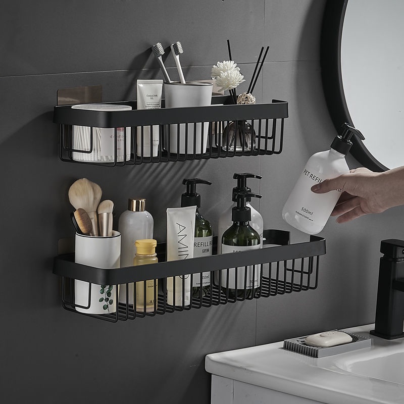 Free Punching Space Aluminum Wash Cool Shower Room Storage Rack