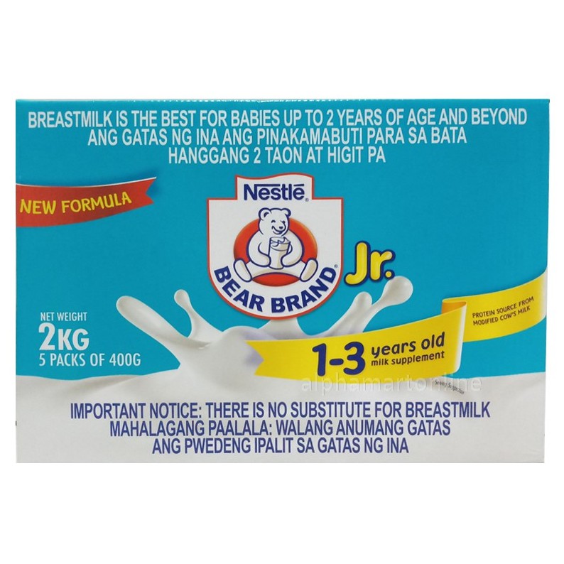 Bear Brand Jr. 2kg (For 13 years old) Shopee Philippines
