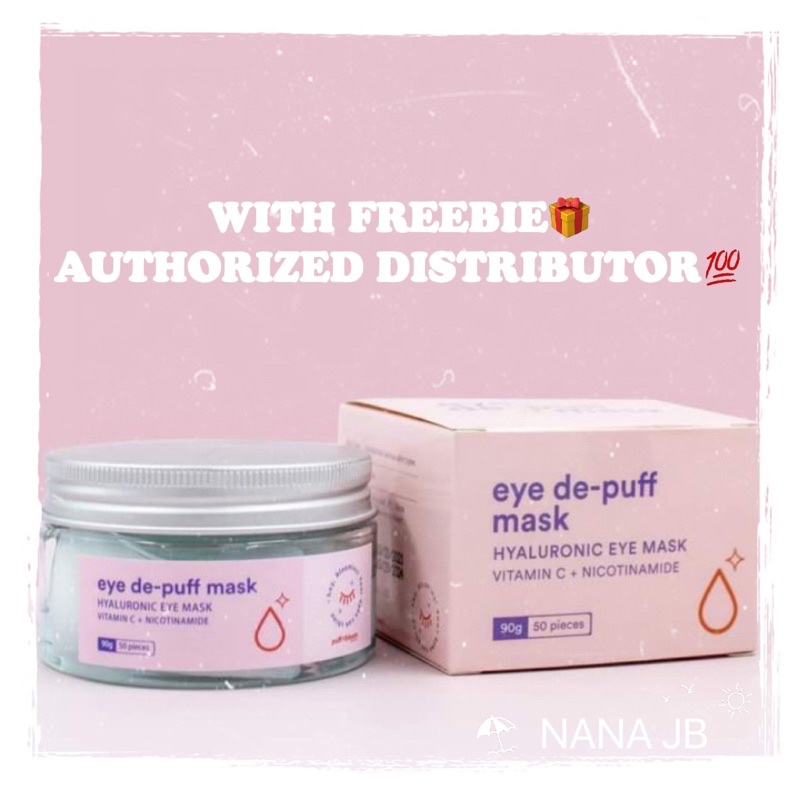 Puff and Bloom Eye DePuff Mask Hyaluronic Eye Mask with Vitamin C and