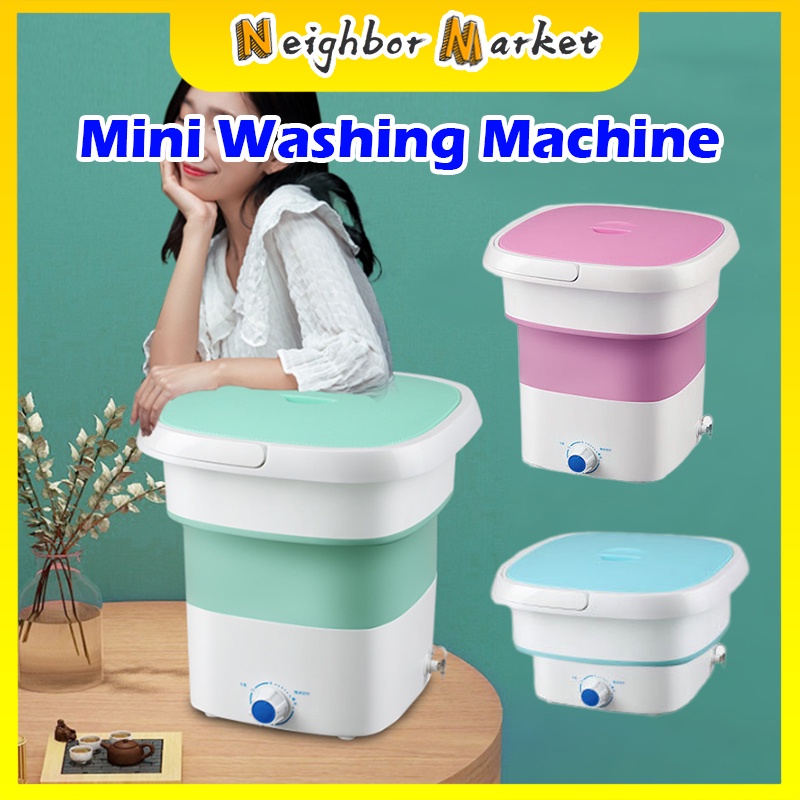 Folding Washing Machine For Clothes With Dryer Bucket Washing For Socks