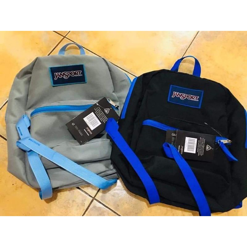 js overexposed backpack light gray and black with combination Shopee