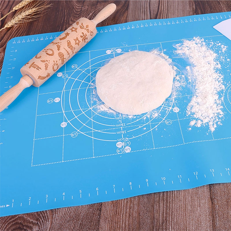 Silicone Kneading Dough Mat with Scale Nonstick High Temperature