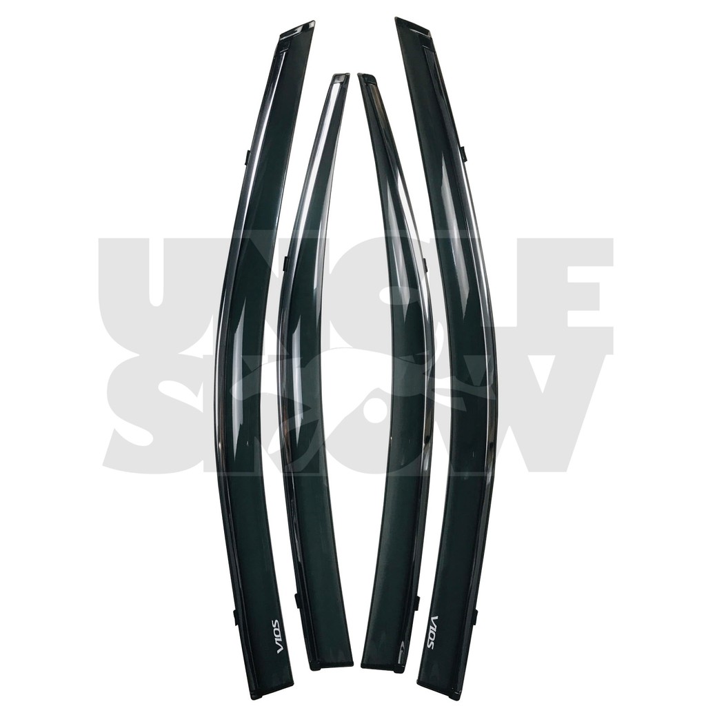 Rain Visor Toyota Vios Gen 3 2013 2014 2015 2016 2017 2018 Chrome