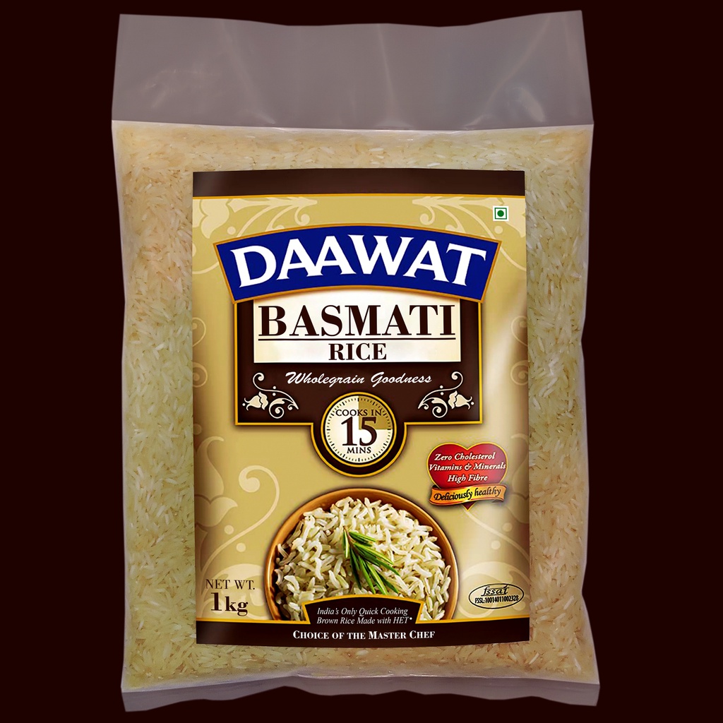 GENUINE (NO MIXED GRAIN) Daawat Basmati Rice Wholegrain Goodness 1kg