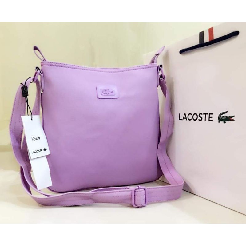ORG LACOSTE HIGH QUALITY BUCKET BAG SLING BAG FASHIONABLE Shopee