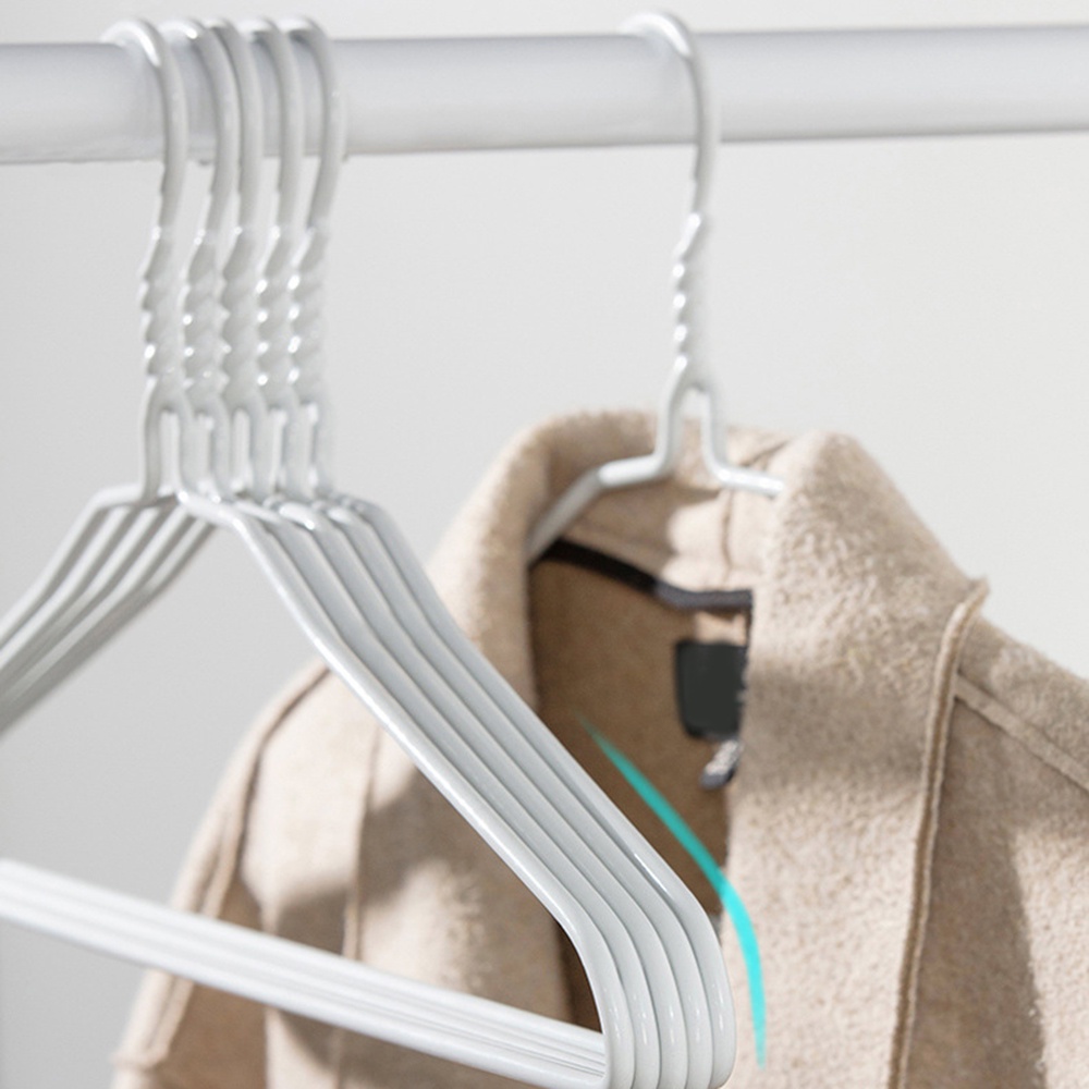 Plastic Coated Clothes Hanger Seamless Nonslip Thickened Dry and Wet Hanger Durable Heavy Duty