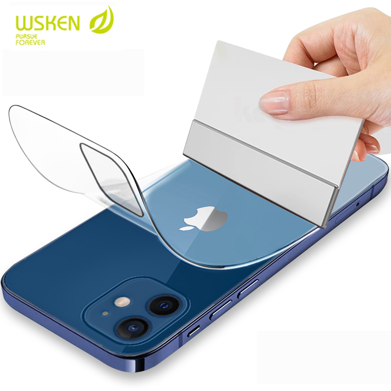 Wsken 2PCS 500D Full Cover Back Hydrogel film For iPhone 11 12 Pro MAX