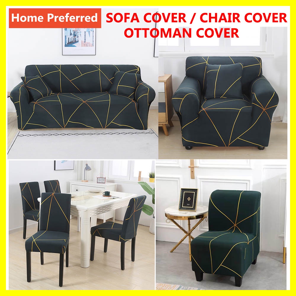 Sofa Cover Set Stretchable 1/2/3/4 Seater Sofa Seat cover Single Love