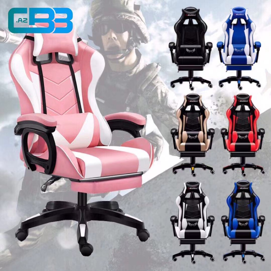 CBB.AZ Leather Gaming Chair Ergonomic Office Computer Chair Leather