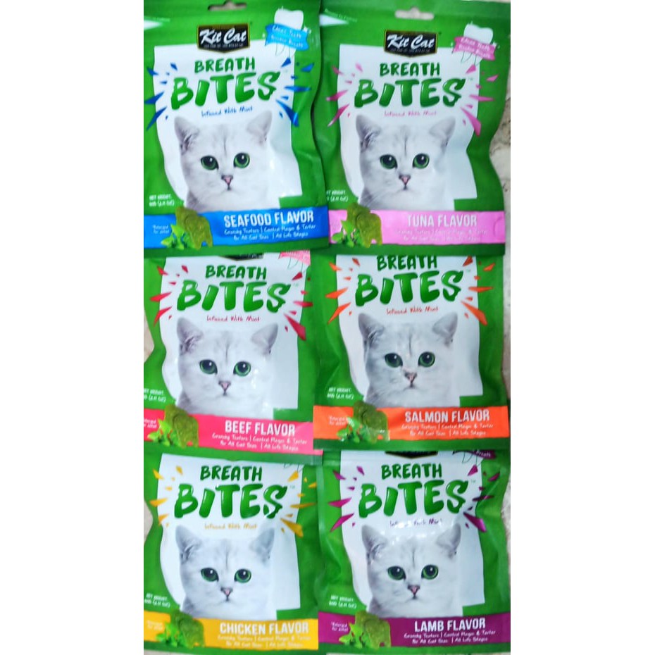Kit Cat Breath Bites Cat Treats 60g Shopee Philippines