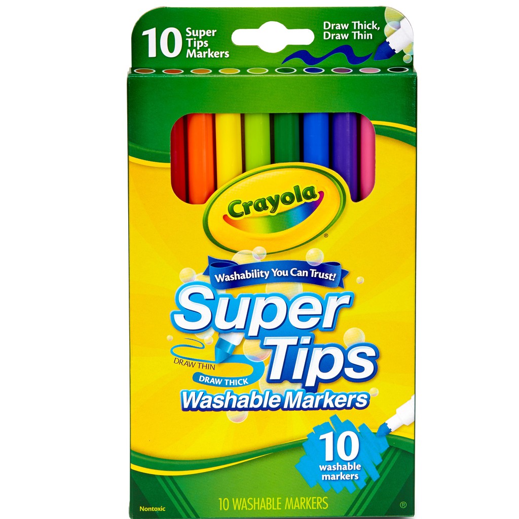 Crayola SuperTips Washable Markers 10s Shopee Philippines