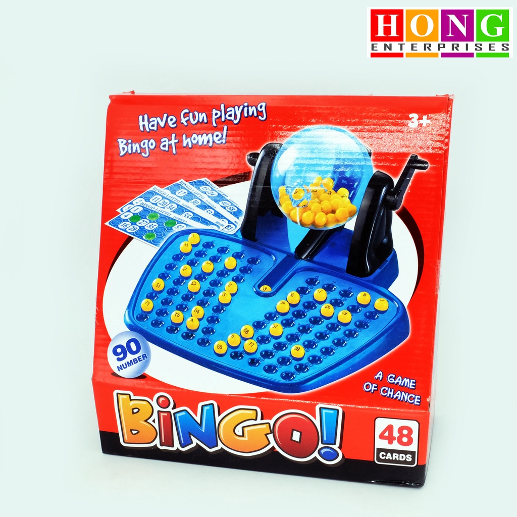 Bingo Lotto/Bingo Rotary Playset, Cards and Number Chips Shopee
