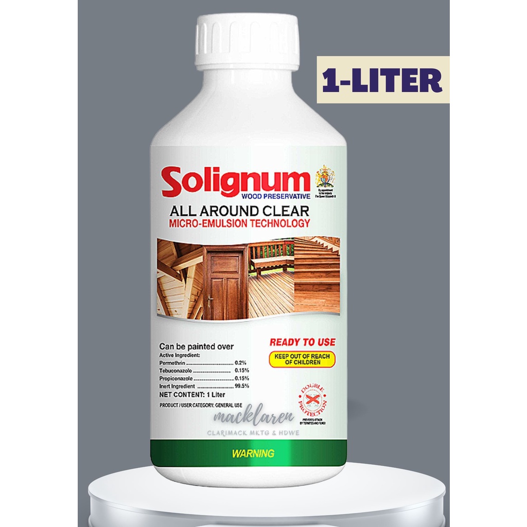 Solignum All Around Clear ️ 1 Liter ️ AntiTermite Anay Amag Borers