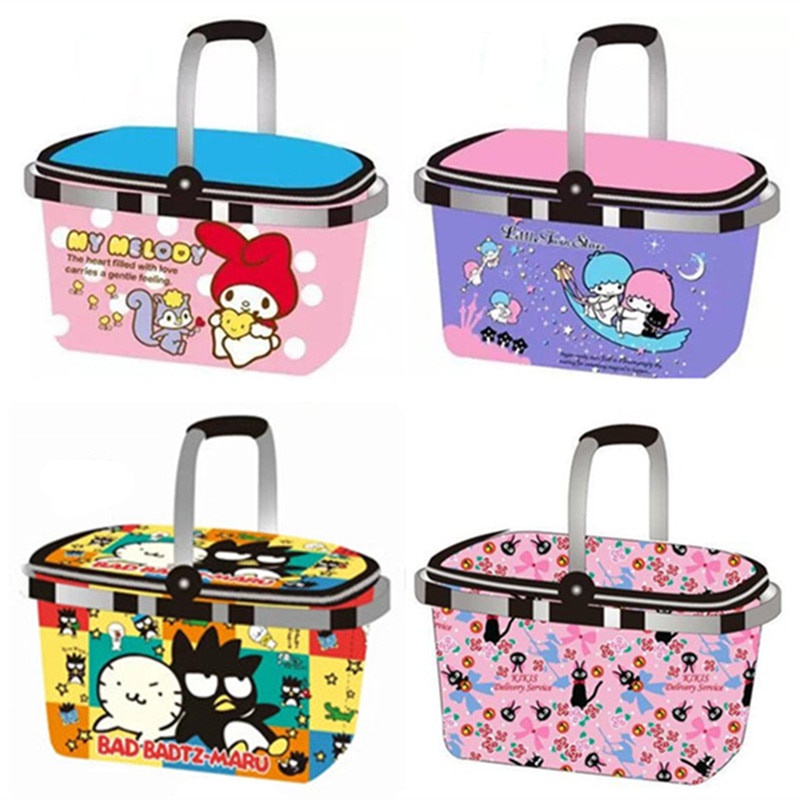 Cute Alice Hello Kitty My Melody Foldable Insulated Lunch Bag Picnic